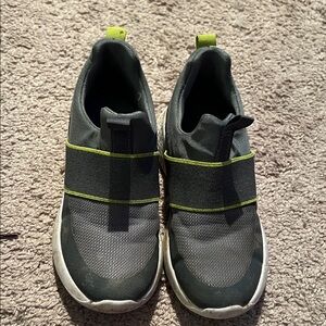 Cat & Jack Gray and Green Slip-On Shoes